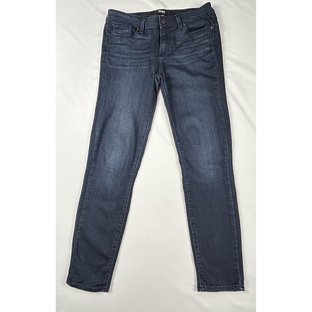 PAIGE Verdugo Crop Jeans Womens 28 Blue Skinny Stretch Mid Rise‎ Denim